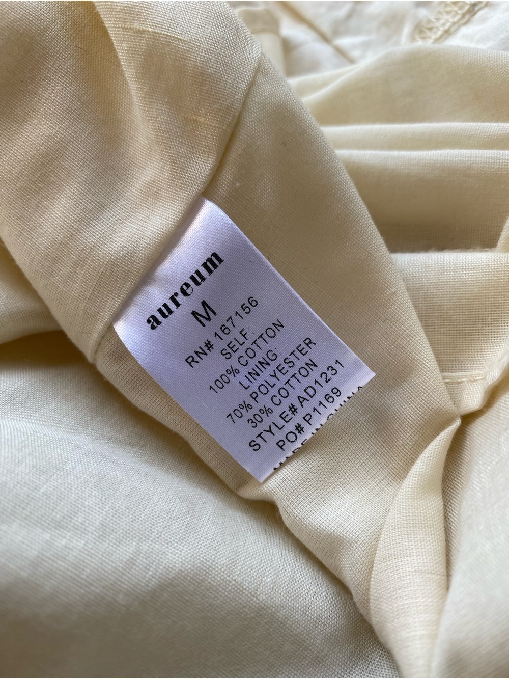 AUREUM Cream Square-Neck Tiered Mini Dress - Picture 7 of 7